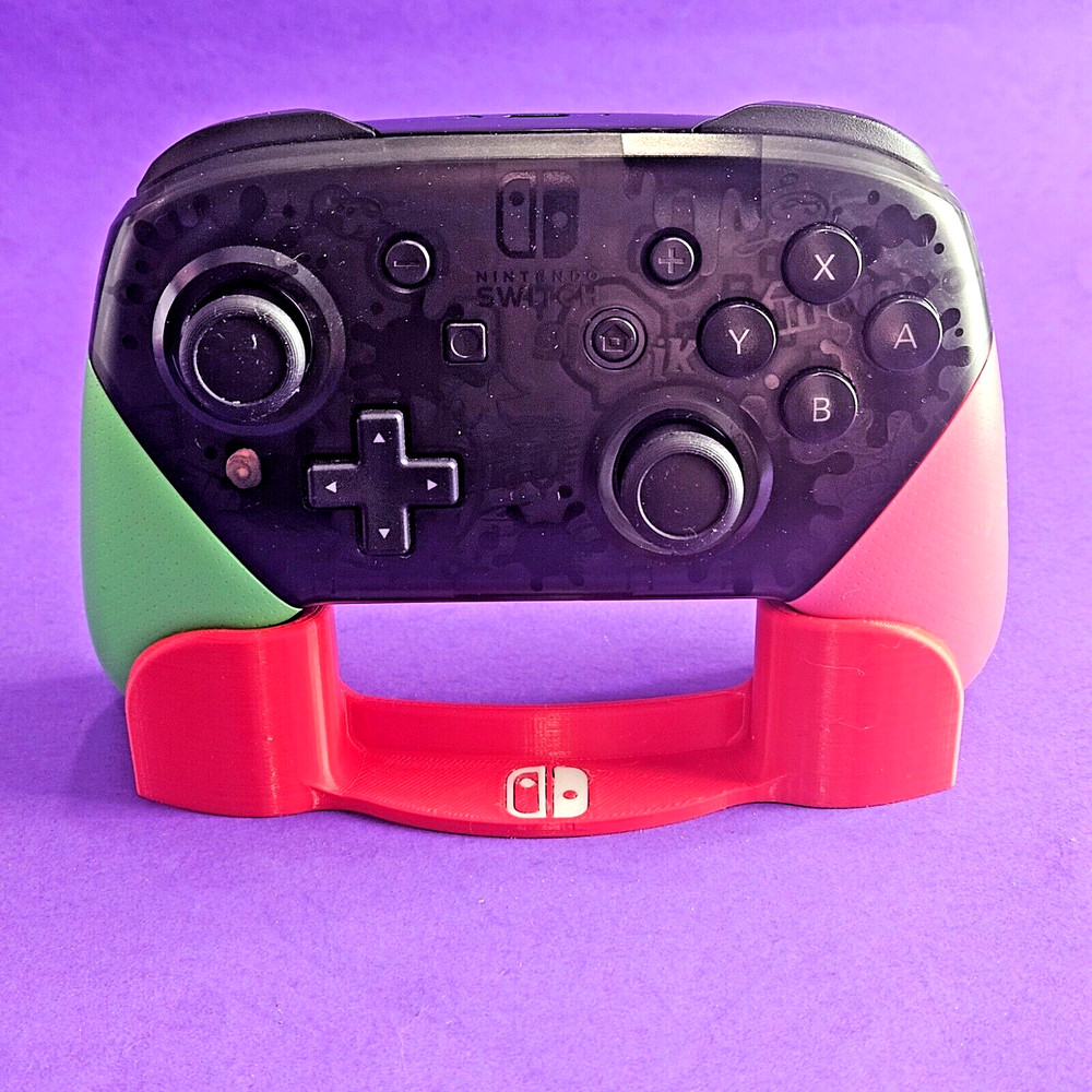 Nintendo Switch Pro Controller Stand Mount 👾 Joy-Con Remote HAC-013 Red