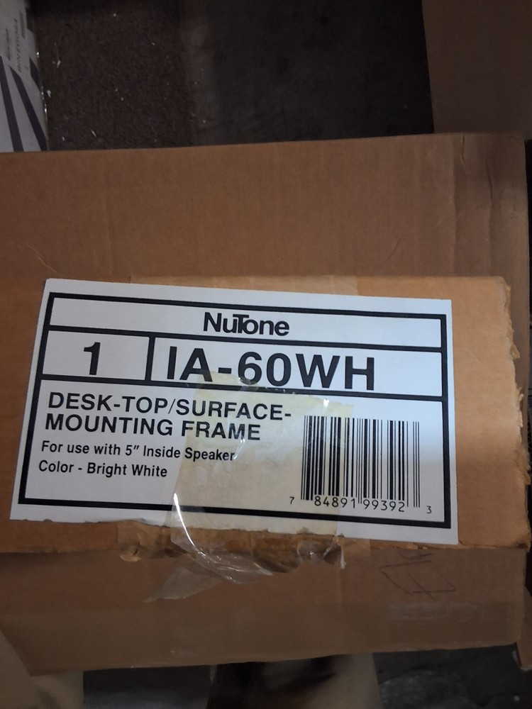 NuTone IA-60WH Desk-Top/Surface-Mounting Frame