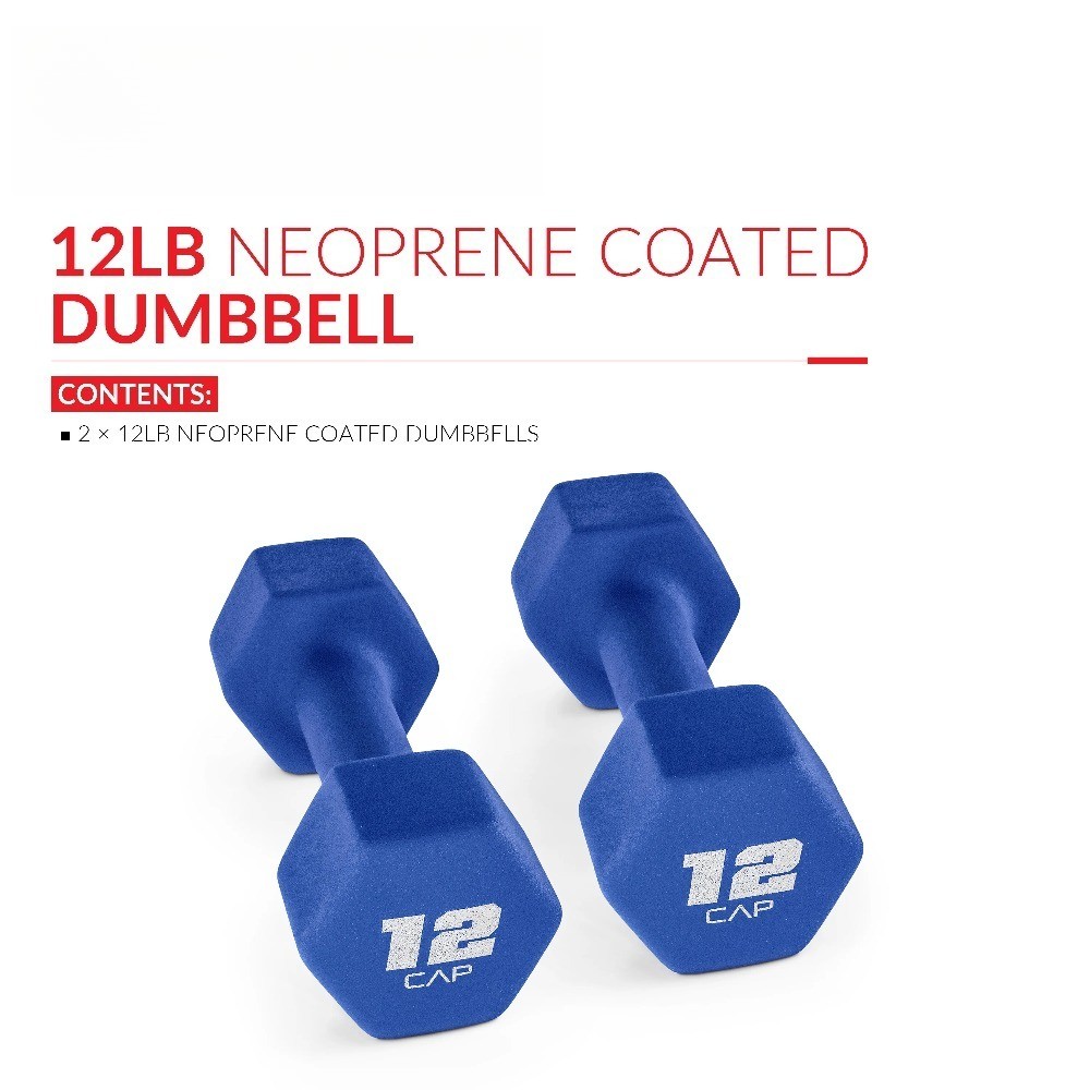 12lb Blue Neoprene Dumbbell, Pair