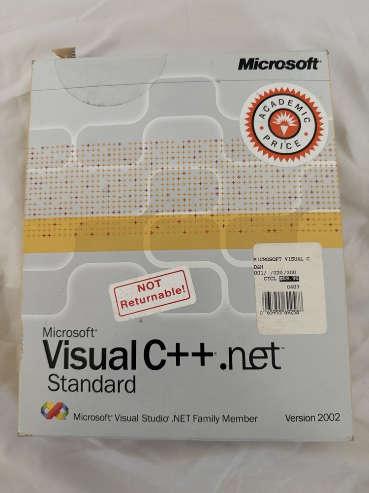 Microsoft Visual C++ Studio .NET 2002 Standard