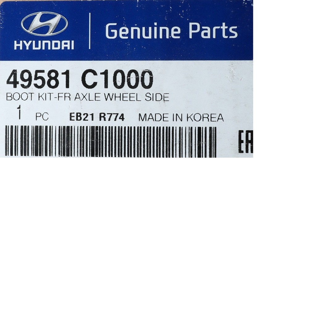 Genuine Kia Cv Joint Boot Kit 49581 C1000