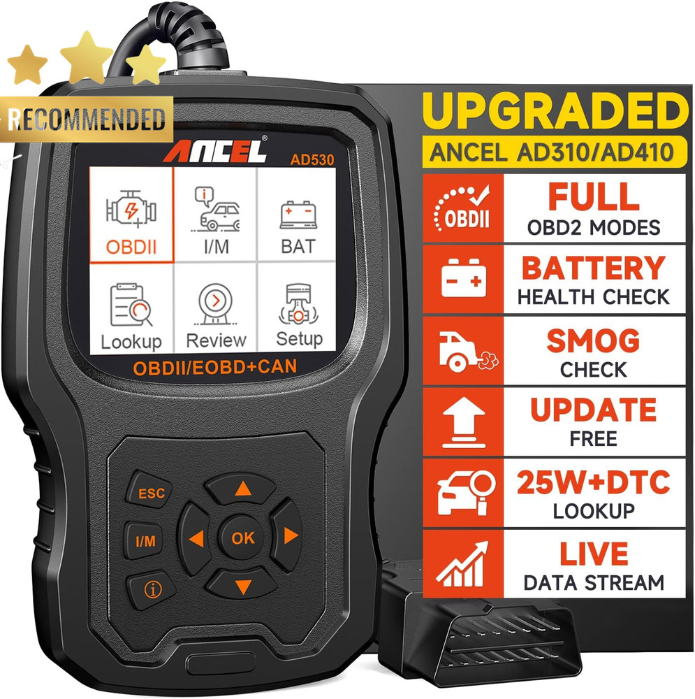 ANCEL AD530 Automotive OBD2 Scanner Car Code Reader Battery Tester Check Engine