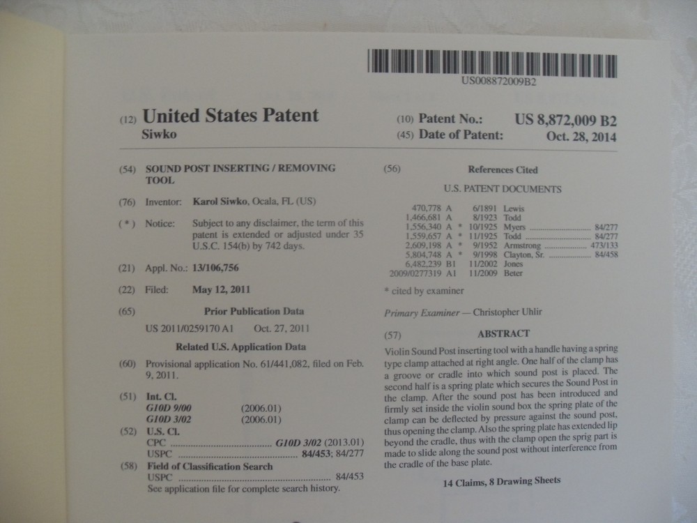 SET VSP-CLASSIC VIOLIN SOUND POST SETTER 2 tools