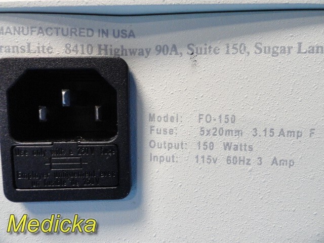 Veinlite Model FO-150 Translite Light Source W/ Power Cord *TESTED* ~ 34086