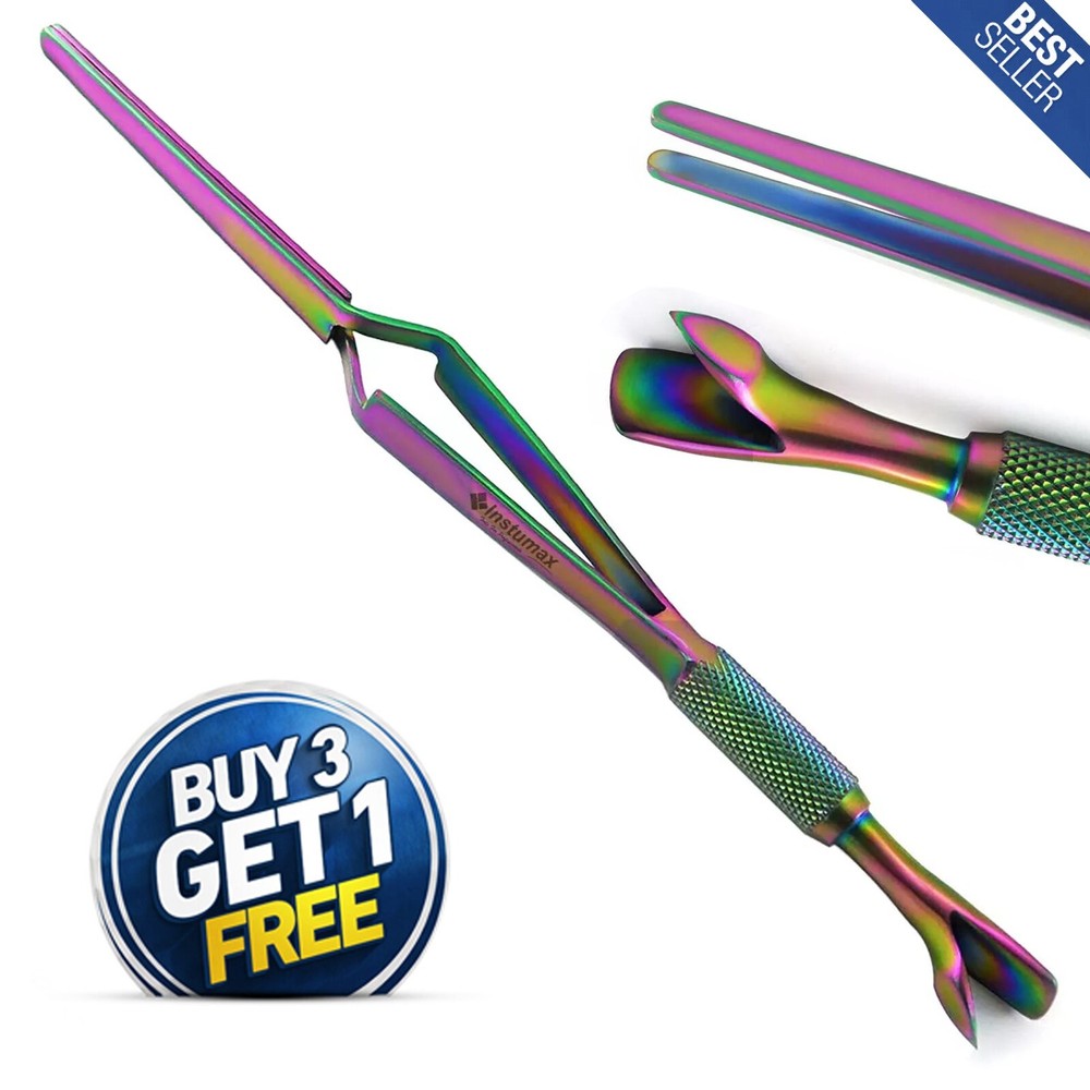 Universal Tweezer Magic Wand Nail Pusher Gouges Manicure Pedicure Double Sided