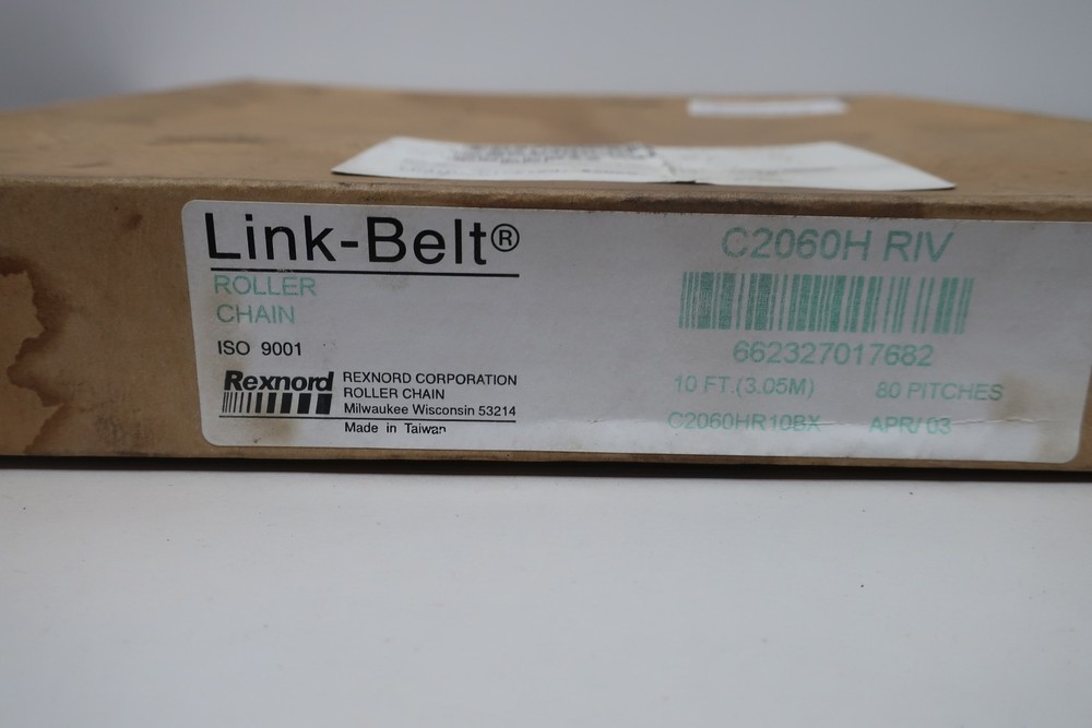 Rexnord C2060H Roller Chain 10ft