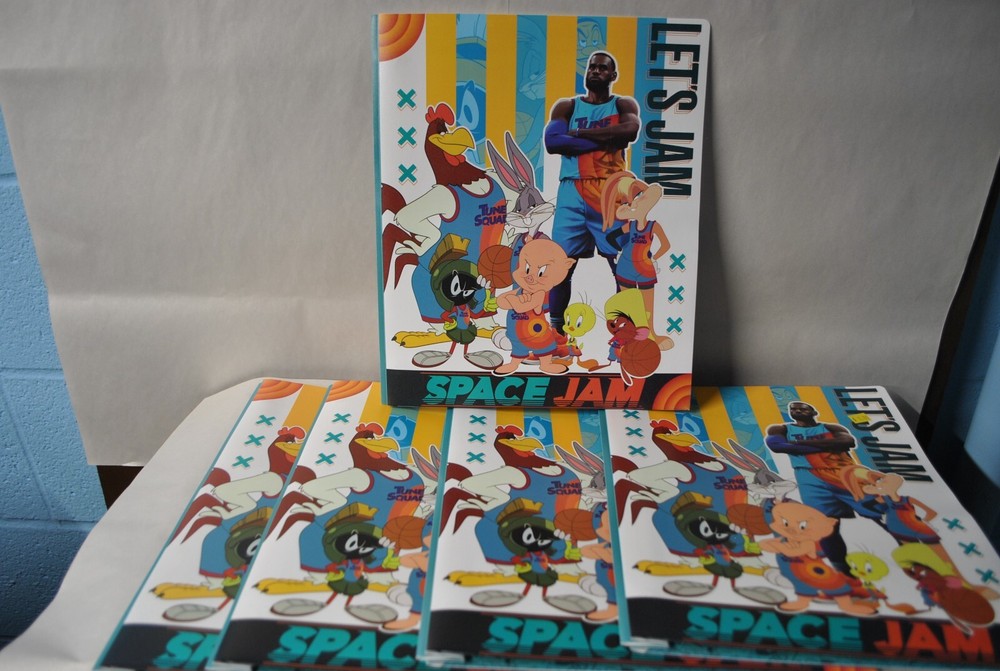 5 PACK SPACE JAM LET'S JAM 3-PRONG FOLDER #709845SJ