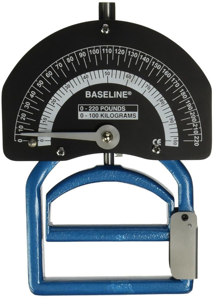12-0281 Smedley Spring Adjustable Handle Hand Dynamometer, 0 to 220 Lbs. Force R