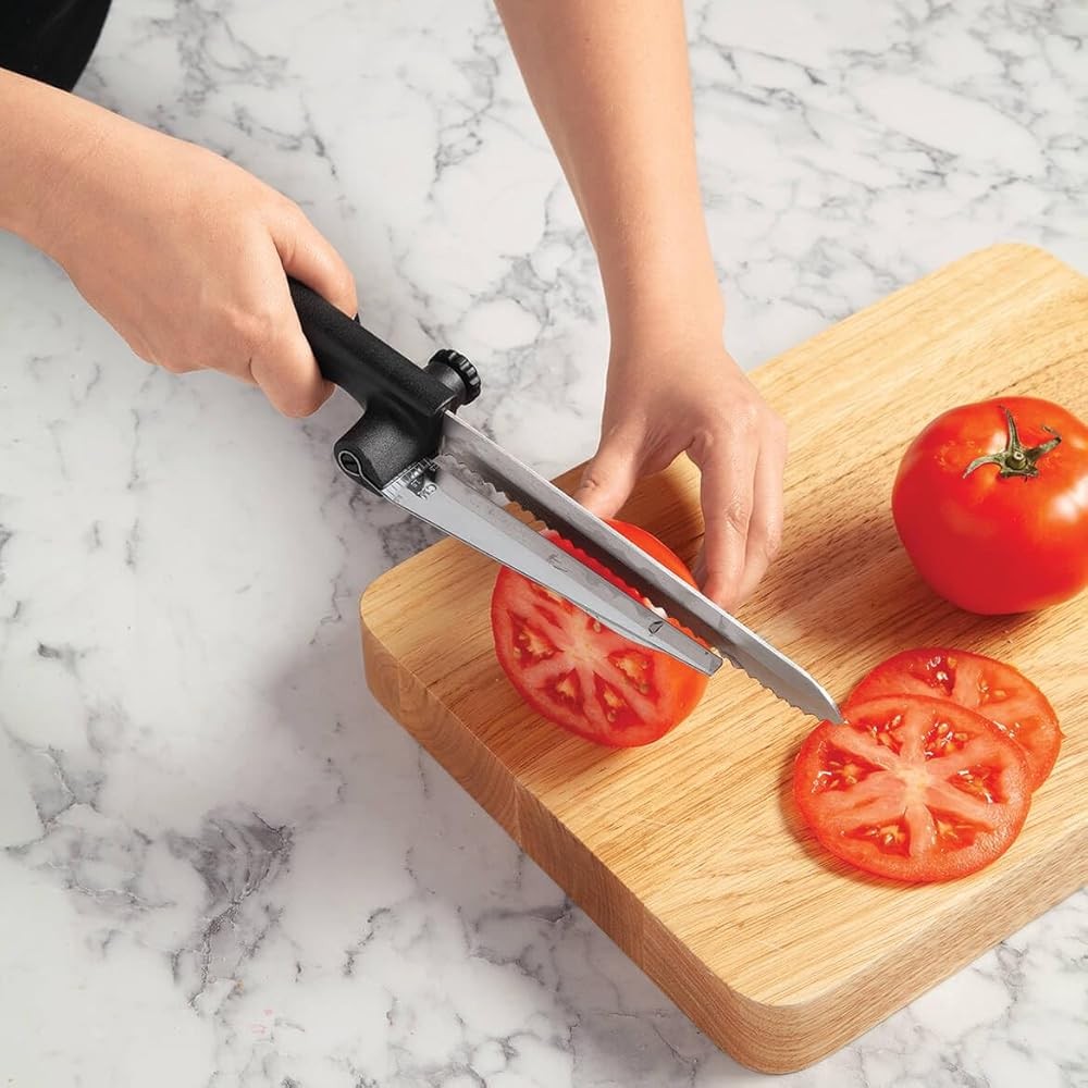 Valley Traders Knife with Adjustable Slicing Guide by Chef's Pride