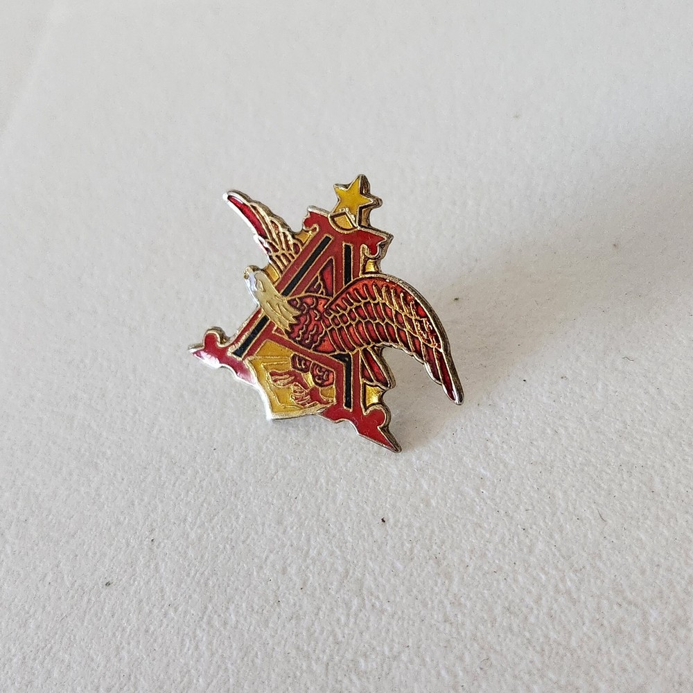 Vintage Enamel Anheiser Busch Eagle Lapel Hat Jacket Pin