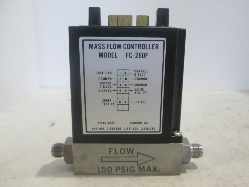 Tylan, FC-260F, Mass Flow Controller, 2 SLPM, O2, Used