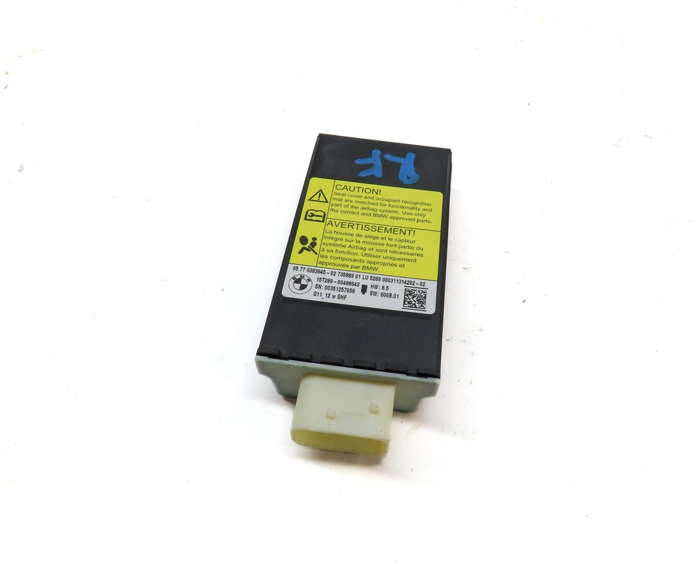 2016 BMW 750i (G11) FRONT LEFT DRIVER SEAT OCCUPANCY CONTROL MODULE SENSOR