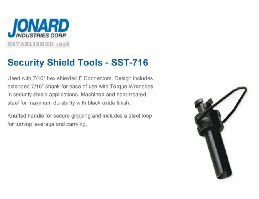 (3 Ct.) Security Shield Tool 7/16" Jonard SST-716 (x2) + One Unknown Brand Tool
