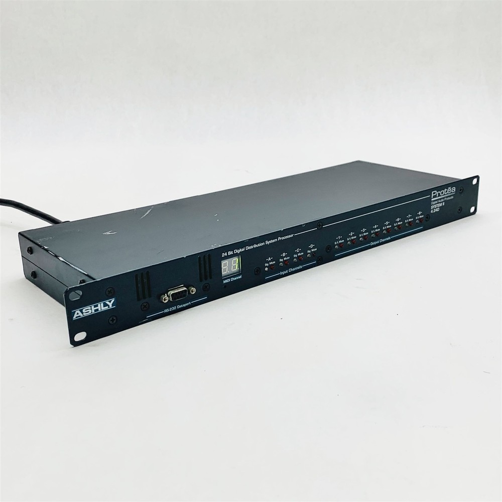 Ashly Protea System II 4.24D Digital Audio 4-In/8-Out Distribution Processor