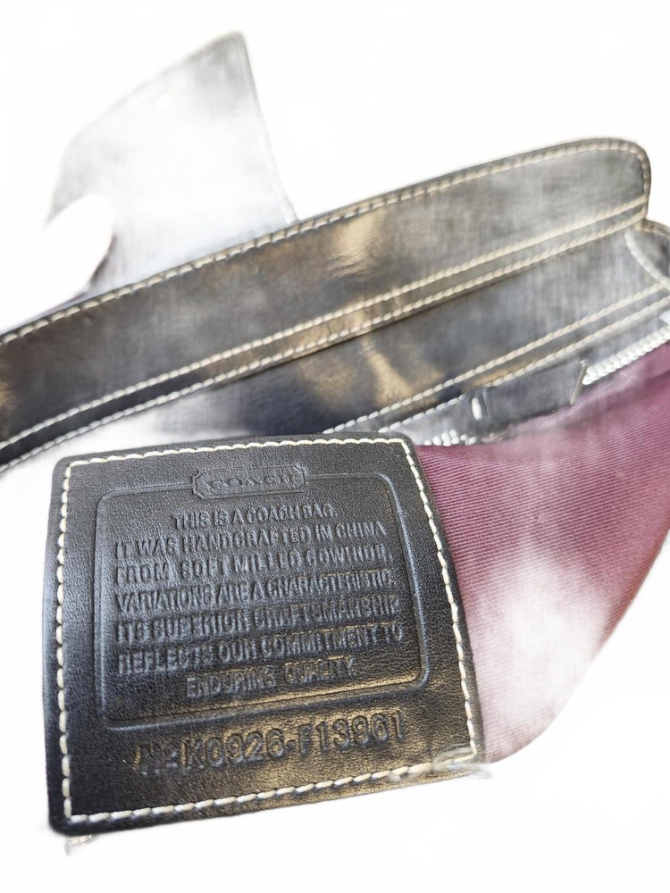 Coach pebbled leather handbag