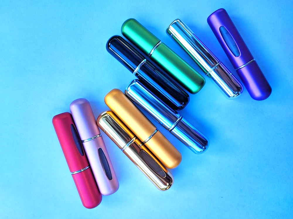 Perfume Atomizer Bottle- Portable Mini Refillable Spray Pump 5ml (4 PCs)