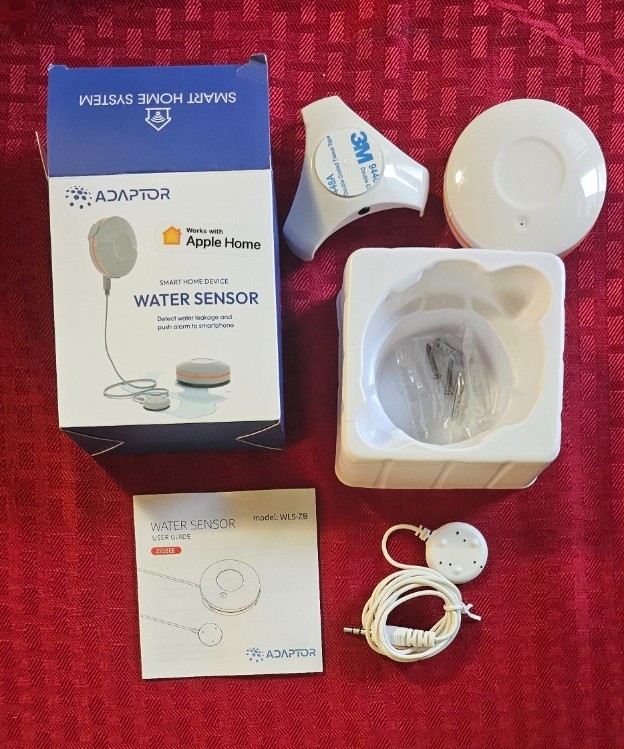 Water Leak Sensor / Detector, Wireless, Apple Home Compatible