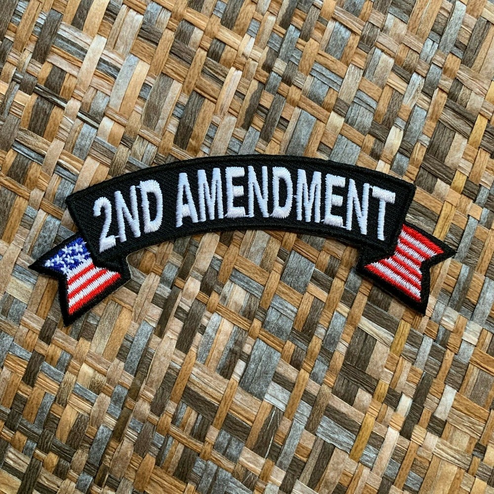 2ND Amendment Small American Flag Rocker Patch