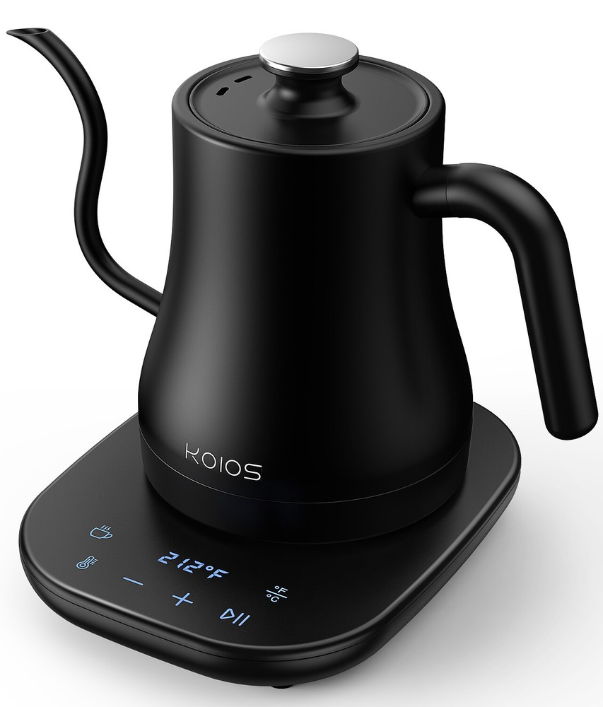 Electric Gooseneck Kettle Temperature Control Auto Shut Off &Boil-Dry Protection