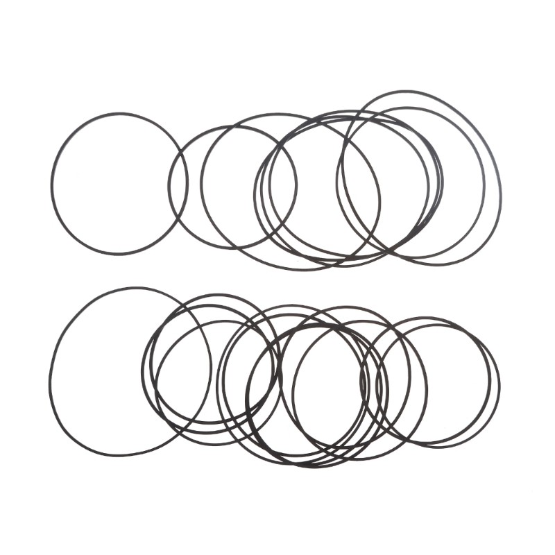 20PCS 1mm Square Folded Rubber Belt for Recorders 70-100mm