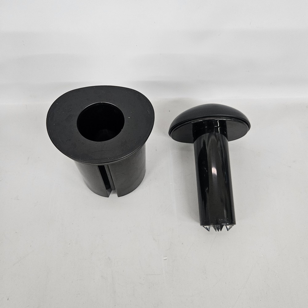 Veggie Bullet Outer & Inner Pusher VB-101 VB-102 Replacement Parts Black 2 Pc