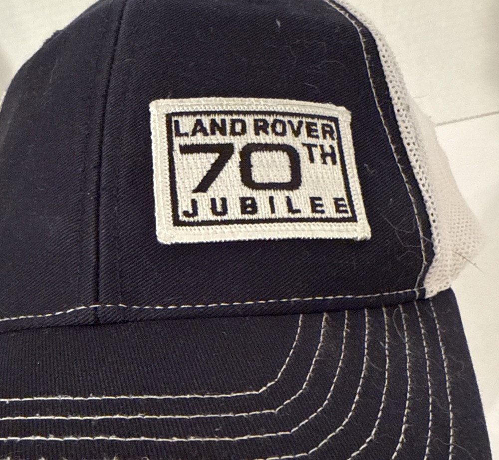Land Rover 70th Jubilee 2018 StrapBack Mesh Richardson Blue & White Cap