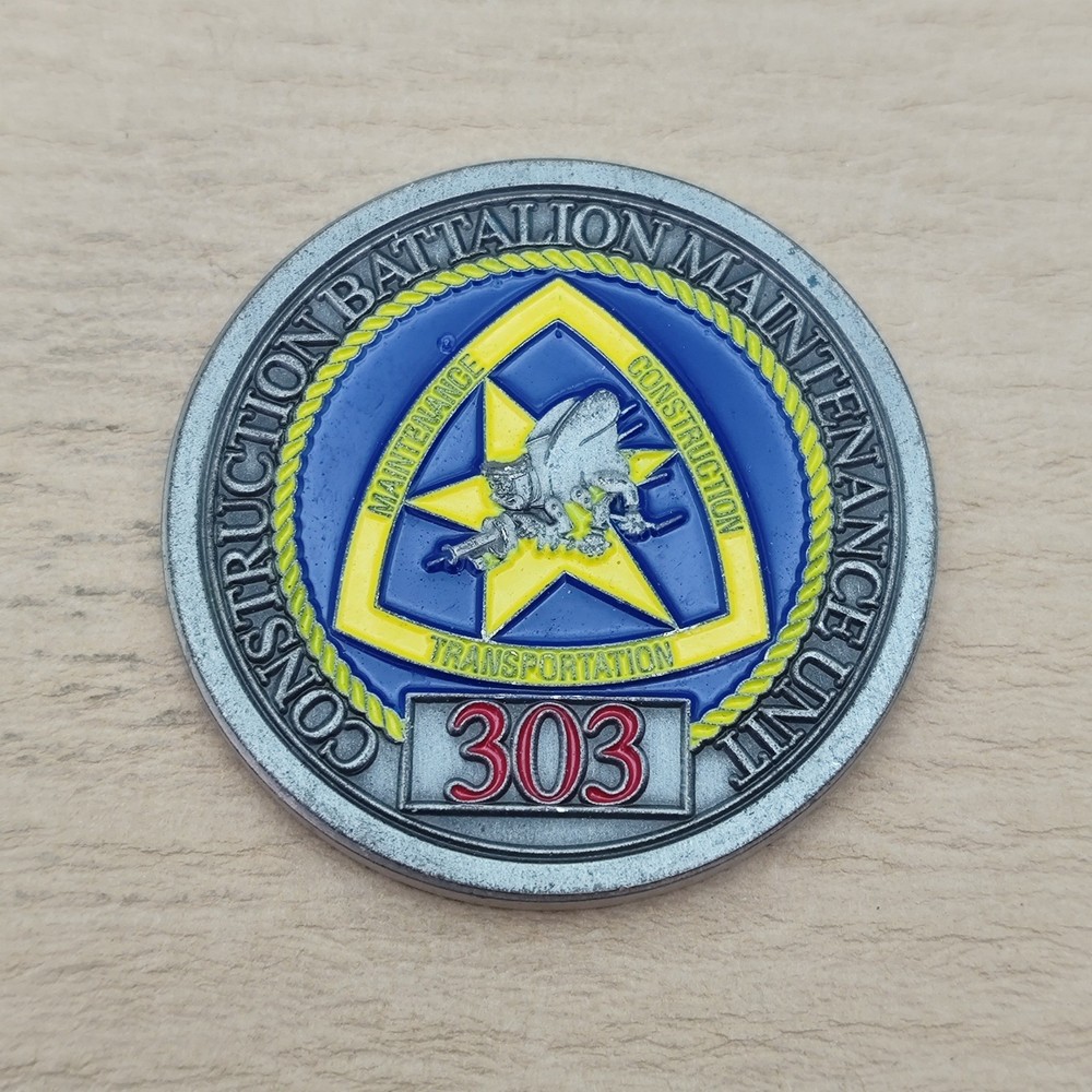 USN Construction Battalion Maintenance Unit Challenge Coin