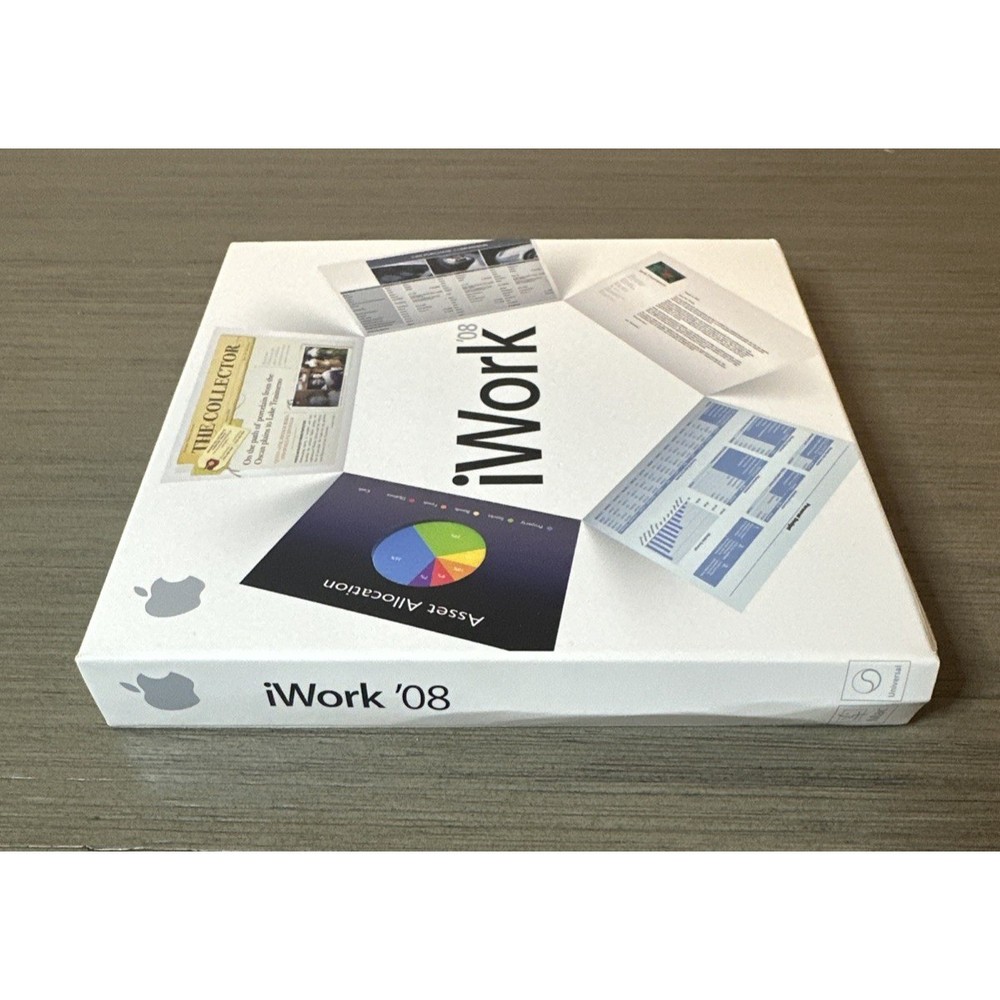 Apple iWork '08 Retail Mac Suite Apps Software UnSealed