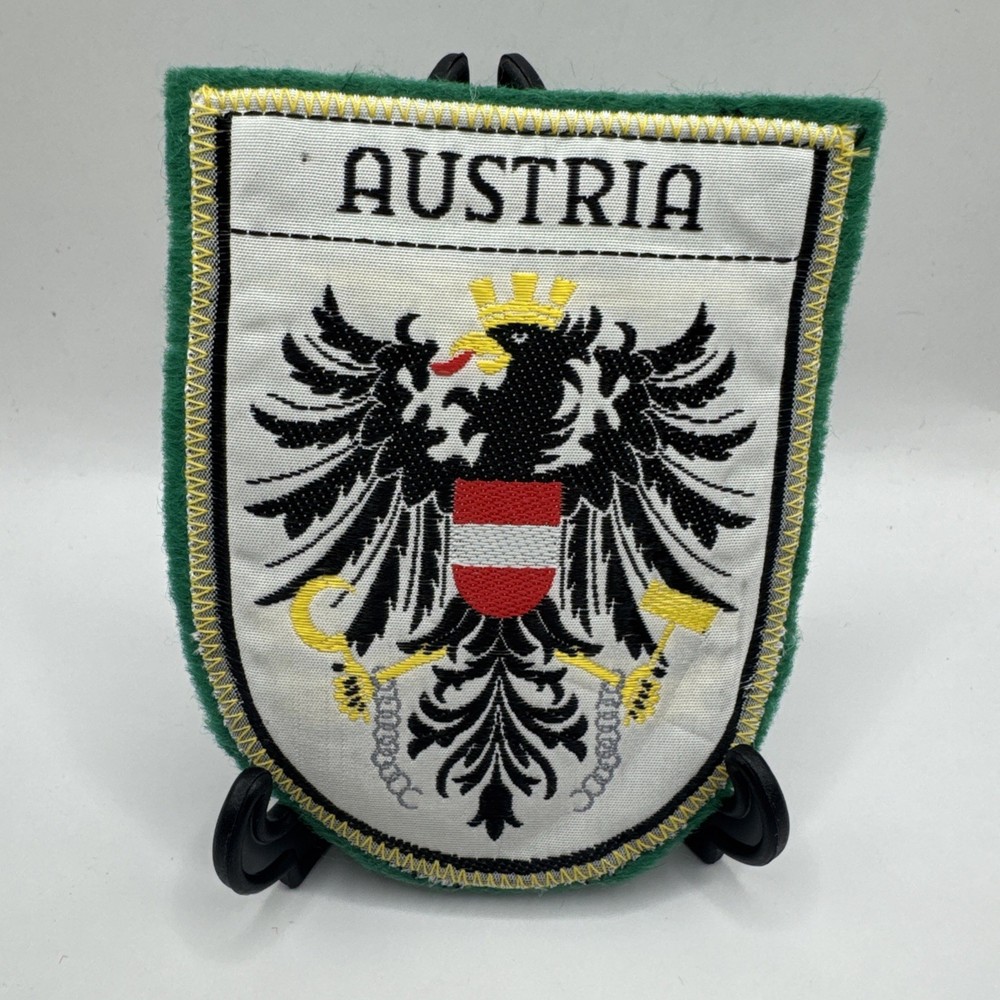 Vintage Ski Resort  Patch Austria Ski Area Felt Sew On Patch.