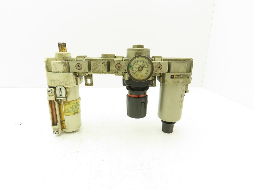 SMC AR3000/AL3000 Pneumatic Air Line Filter Regulator Lubricator Combo 3/8"