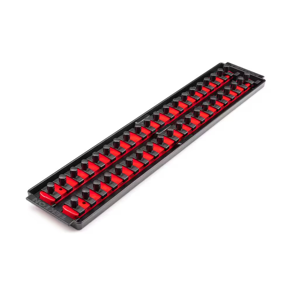 3/8 In. Drive 2-Rail Socket Organizer Set, Red (40-Tool)
