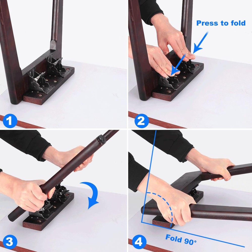 8 Pack Folding Leg Brackets, Folding Table Leg Bracket, Self-Locking Hinge, F...