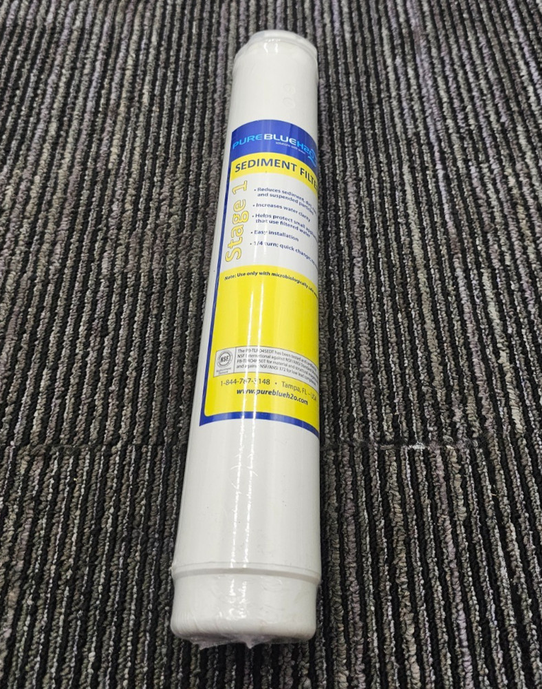 (QTY 2) Pure Blue H2O Sediment Stage 1 Filter Replacement Osmosis System