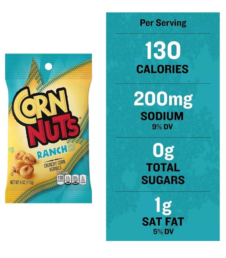 Cornnuts Ranch Bag, 4-ounces (Pack of 12 )