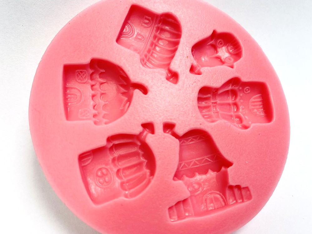 JALLRATO Hat Silicone Mold For Cake Decorating Tools Pink