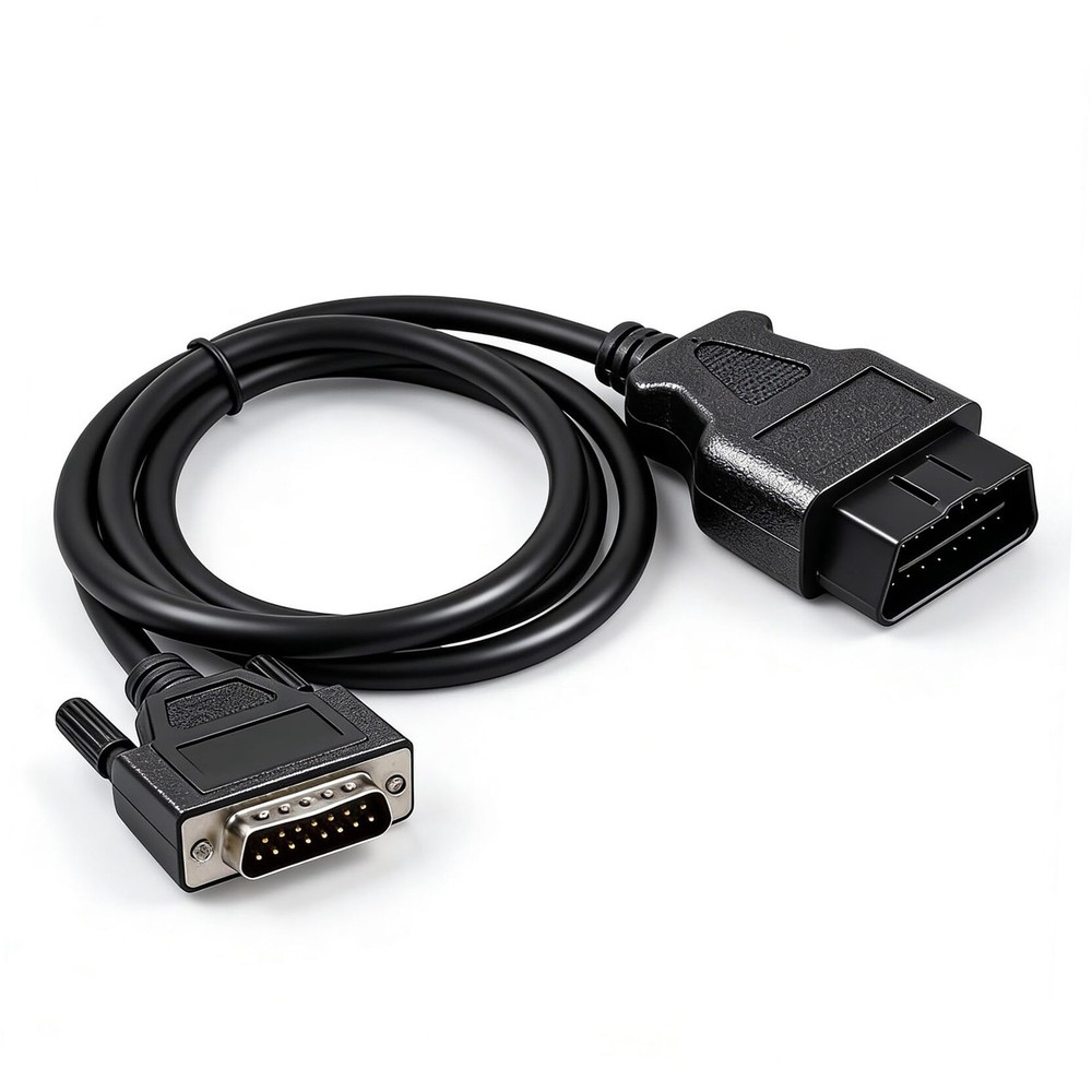 OBD2 OBDII Cable Fits for Cen Tech Code Reader Scanner Models Black 4 feet