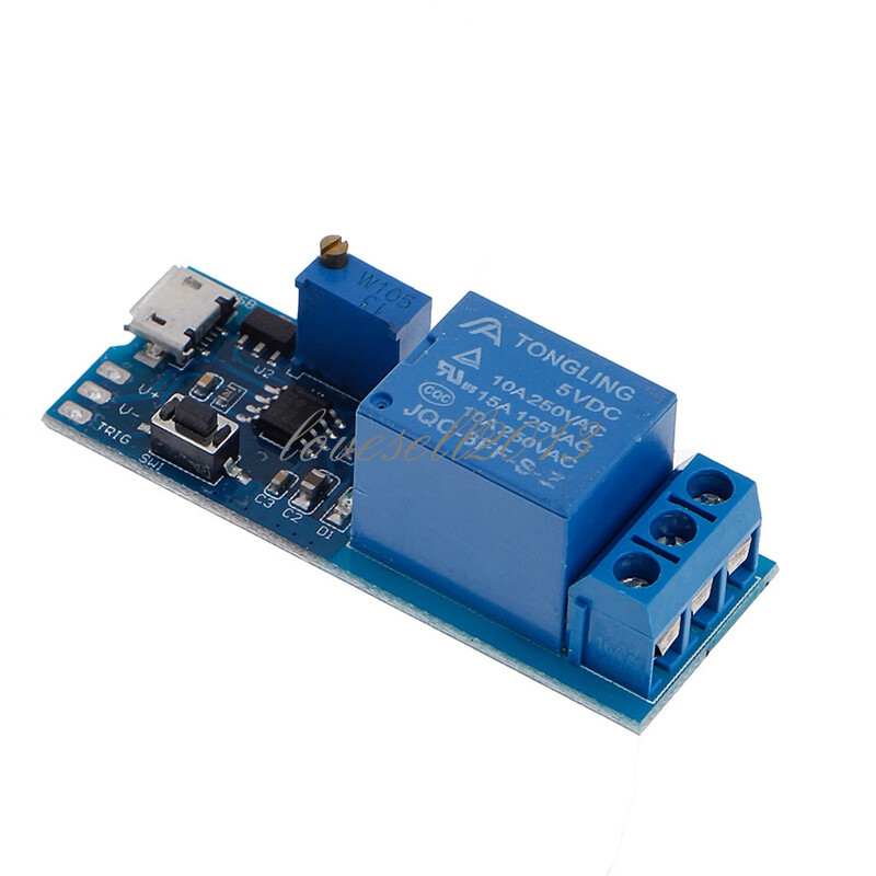 Micro USB Power Delay relay Timer control module Trigger delay switch 5V -30V F