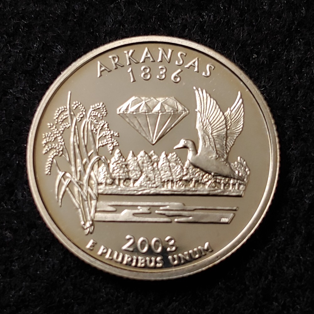 2003-S Arkansas State Clad S Proof Quarter uncirculated