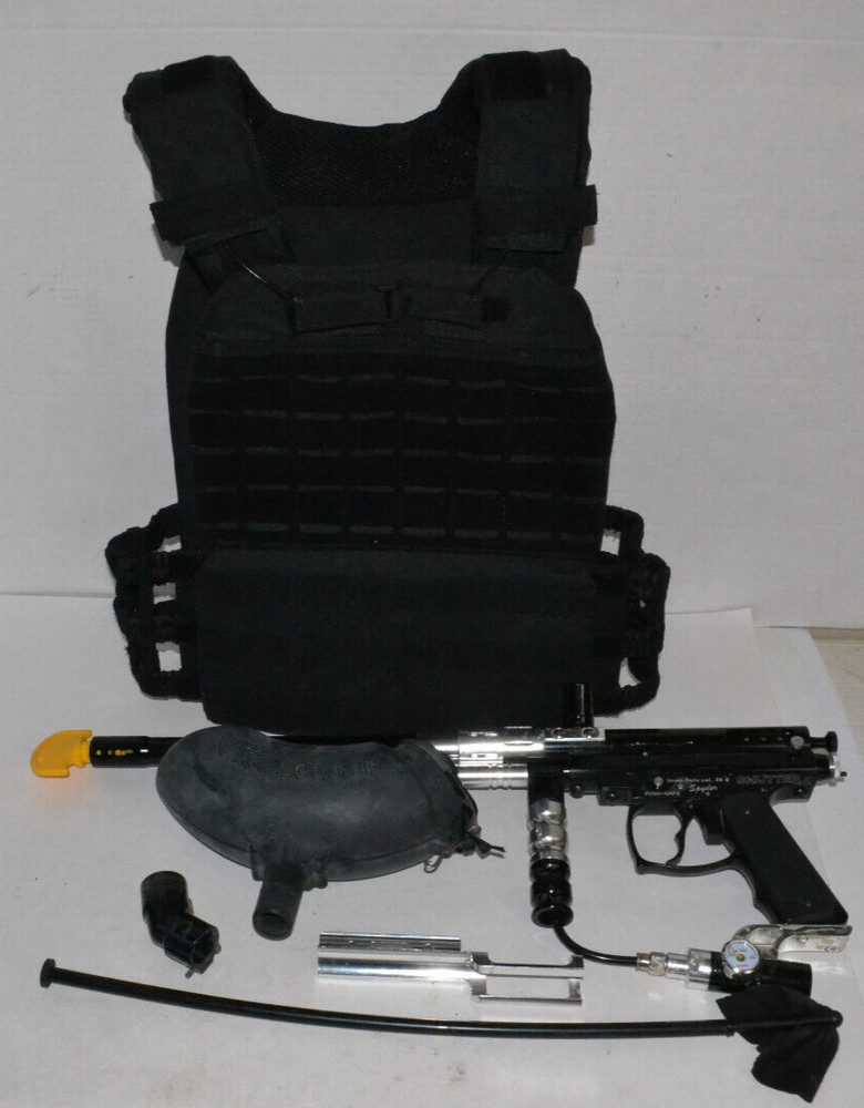 Spyder Shutter Java Edition Paint Ball Marker Gun Bundle Tested Works