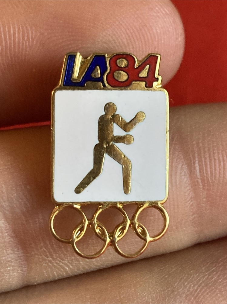 Vintage 1984 LA84 Olympics Boxing Pin