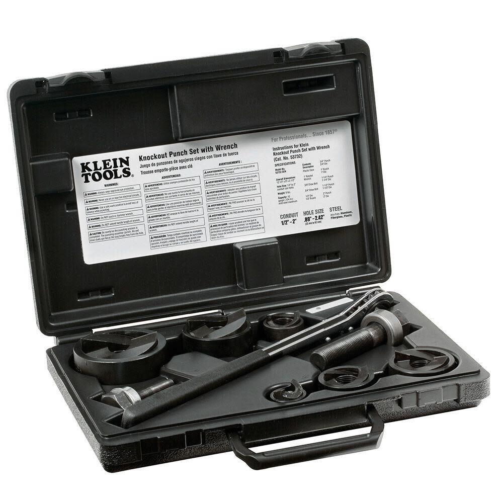 Klein Tools Knockout Punch Set With Wrench