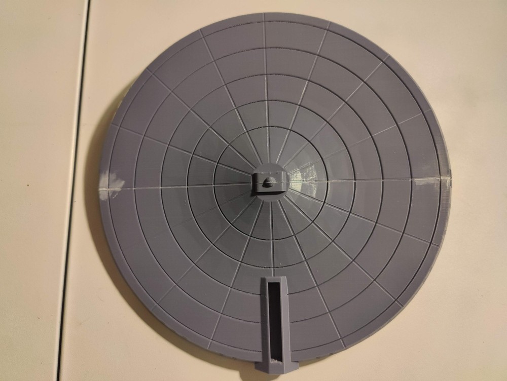 Star Trek 1/537 scale Akula class cruiser 3D printed PLA