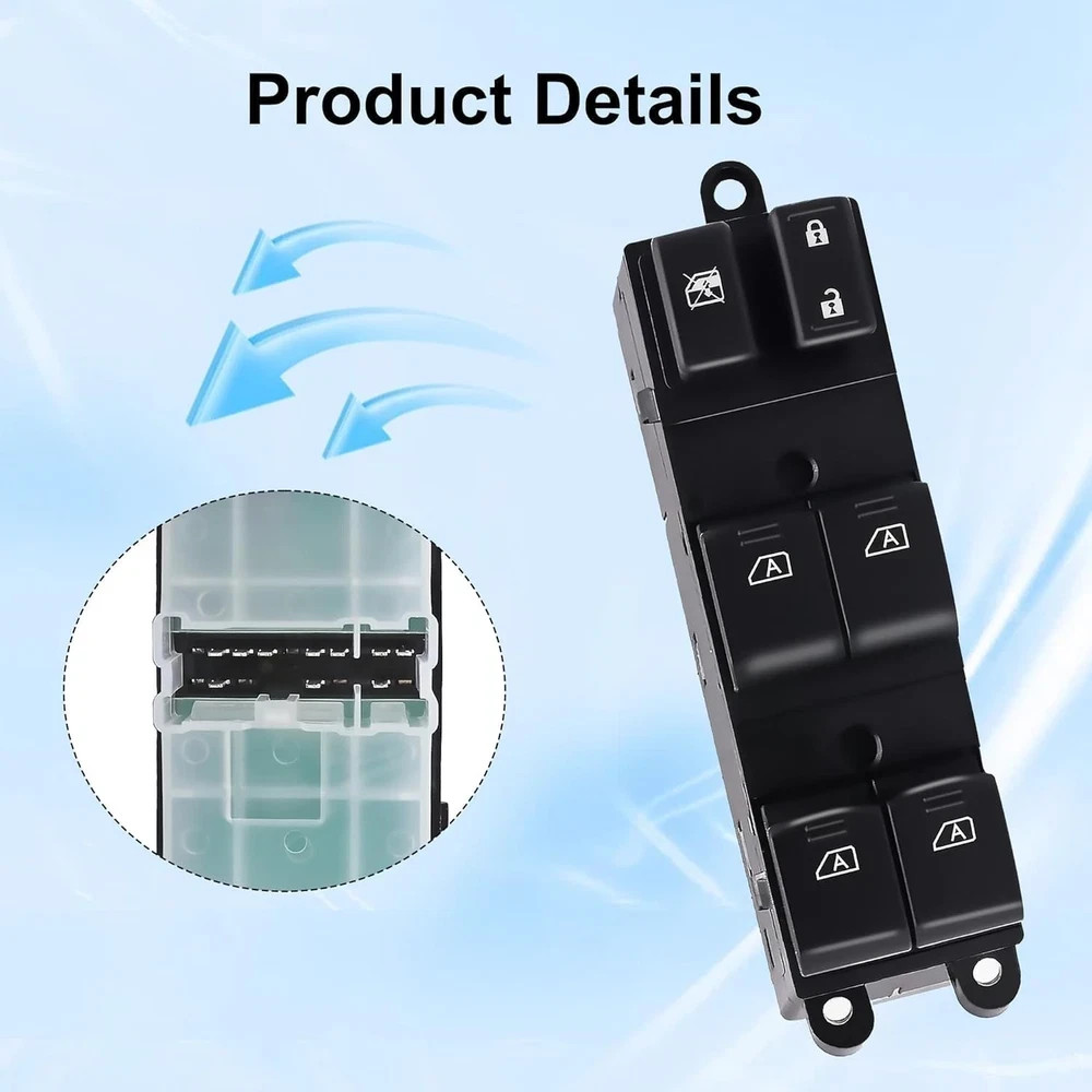 Driver Side Master Power Window Switch Compatible with 2006-2007-Infiniti M35