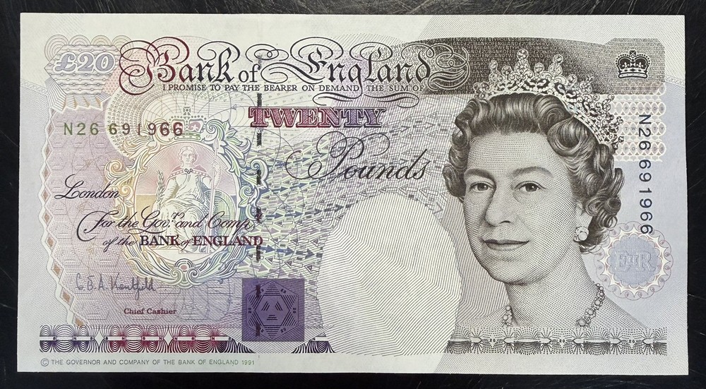 Old Twenty £20 Pound Note Uncirculated