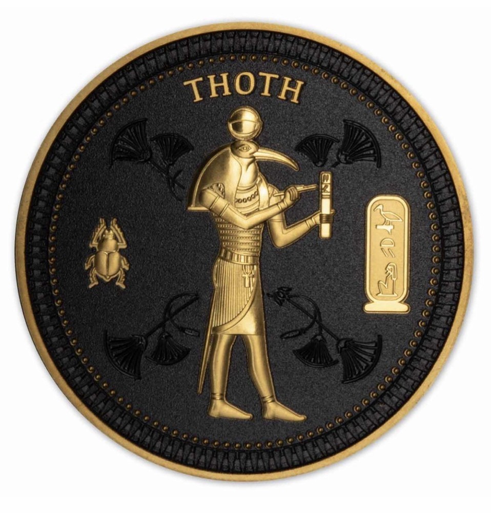 12 Ancient Egypt Coin Collection With 24K Gold Plating