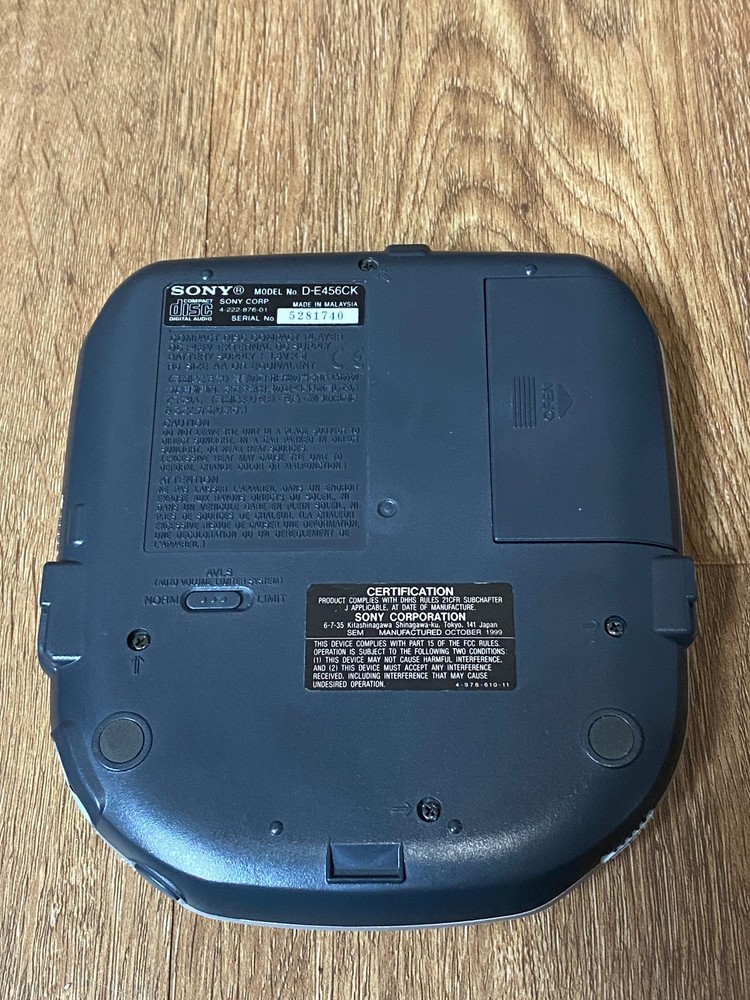 Sony Discman ESP2 Model D-E456CK Groove CD Player Tested Working READ