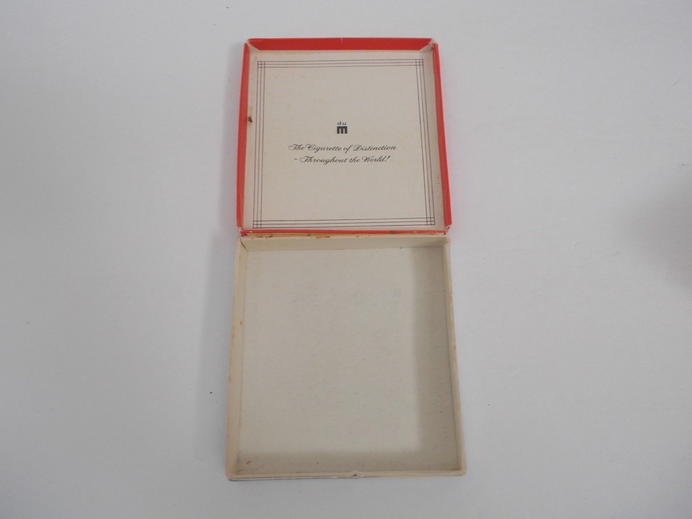 VTG du MAURIER Filter Tip Cigarettes KING SIZE Square Box Tobacciana EMPTY
