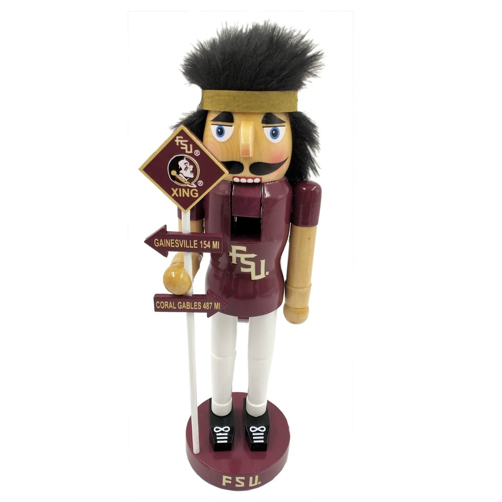 12 Inch Florida State Rivalry Nutcracker Red
