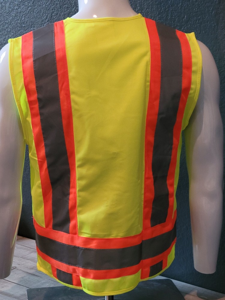 FX HIGH VISIBILITY Surveyor Two Tone Safety Vest Solid Fabric.