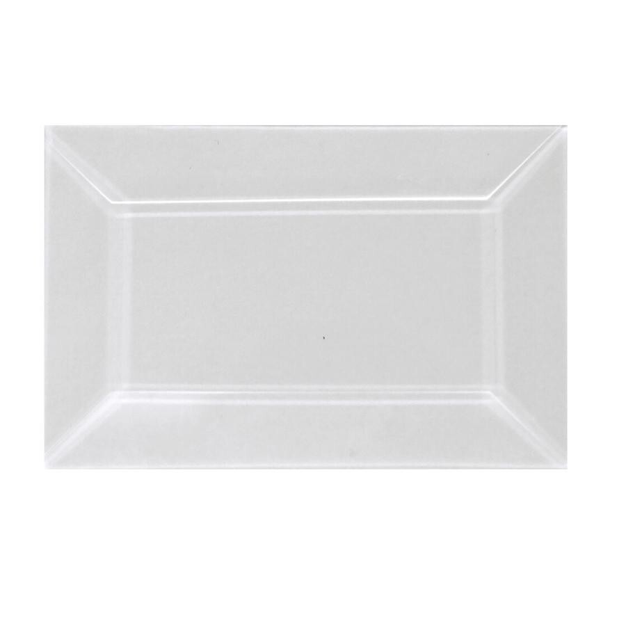 1.5"x 4" Clear Rectangle Glass Bevel 10Pack